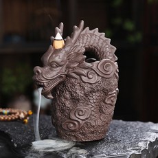 祥龍造型紫砂茶室擺件, 紫砂龙樽