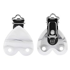 실리콘 클립 젖꼭지 체인 젖니가 선물 식품, 1개, 15. H-marble