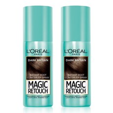 로레알파리 매직 리터치 헤어스프레이 75ml, 다크브라운, 2개