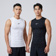 나이키 남성 민소매 드라이핏 티셔츠 헬스 러닝 탑 피트니스 나시 타이트 티 헬스복 머슬핏