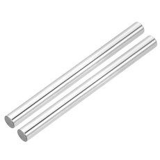 uxcell 2pcs 선형 모션 로드 8mm x 100mm 0.31 3.94 인치 HRC50 경화 크롬 도금 레일 샤프트 라운드 가이드 3D 프린터 DIY CNC 메트릭용, 10mmx350mm, 2