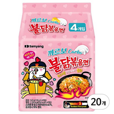 불닭볶음면 까르보 컵 80g, 20개