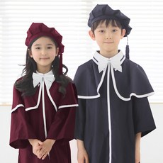 졸업가운 어린이집 유치원 졸업식 졸업사진 학사모 세트