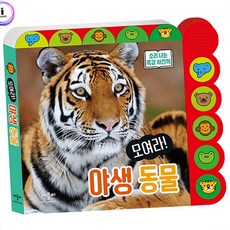 야생동물탐험만지는책소리나는그림책 손끝놀이탐색놀이동물울음소리책 영아오감발달촉감사진책