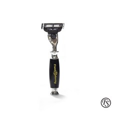 GOODFORIT/香港The Frank Shaving MA07寬握柄刮鬍刀/仿烏木刮鬍刀，舒適刮鬍體驗, 1個, 8