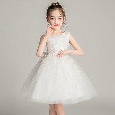 DIU 兒童禮服裙公主裙中小童裝女童蓬蓬網紗裙子幼稚園演出服夏季背心