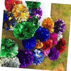 반짝이 꽃 모양 응원 도구 체육대회 행사 소품 야외 활동 단체 파티 장식, 1개, 골드