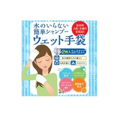 시코쿠 종이 판매 주식회사 물이 필요 없는 거품 없는 샴푸 물티슈 2매입 프루티 플로럴 화이트 2시트 x 1, 1개