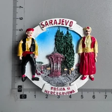 보스니아 헤르체고비나 냉장고 자석 사라예보 Mostar Neretva River BIH 관광 기념품 냉장고 자석 컬렉션, 04 Sarajevo Bih