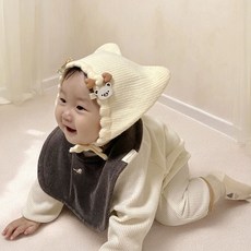 미소네이처 젤라또 순면 테리빕 아기 턱받이