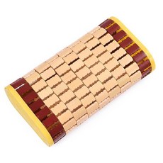 竹枕頭 夏季 成人 麻將 空心 涼蓆 大號 一個單人 頸椎 透氣 家用 涼枕頭 夏天, 麻將款-1個,冰涼枕