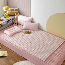 모던하우스 마미허그 소프트워싱 쁘띠래빗 양면 낮잠패드 100X150 핑크, 1개