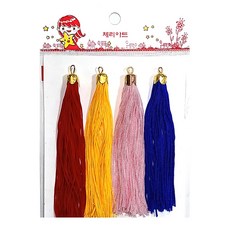 태슬부자재 수술장식 미니수술, 분홍, 1개