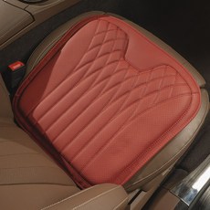 WAHA 차량용 방석 나파가죽 통풍 허리쿠션 등쿠션 제네시스 팰리세이드 EV9, 방석(ver1)-레드, 1개