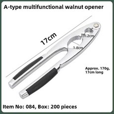 정밀 호두 껍질 벗기는 도구 다기능 견과류 기구 페칸넛 헤이즐넛 살구씨 산호두 펜치, 1개, 9. 084A형 삼중 클램프 다기능 너트 클램프