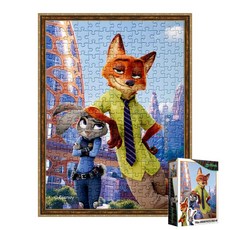 퍼즐피플 디즈니 주토피아 직소퍼즐, 1개, 디즈니 주토피아 150피스 액자포함(엔틱골드), 150피스