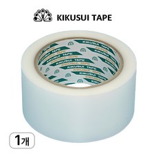 키쿠스이(일본산) 잔사 없는 우벤테이프 보양테이프 양생테이프 50mmX25m 최고급형(반투명), 1개