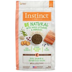 Instinct 天然生食鮭魚糙米配方狗糧，富含Omega-3，無填充物，全生命階段適用, 2kg, 1個, REAL SALMON