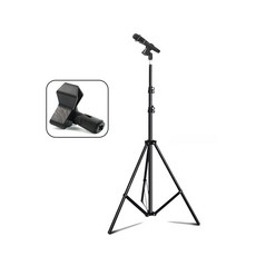 자웃자 핸드폰 촬영 삼각대 60~160cm 크리에이터 영상 촬영 라이브 방송 마이크 거치, 마이크 거치용