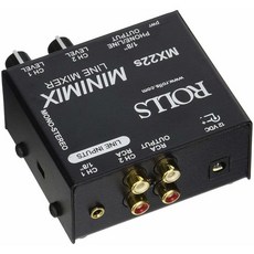ROLLS MX22s 迷你混音器，支援 RCA 與 3.5mm 立體聲輸入, 1個