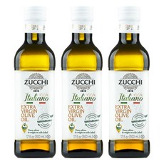ZUCCHI 이탈리아노 엑스트라 버진 올리브 오일, 3개, 500ml