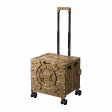 ADAMOUTDOOR 旅行摺疊購物車 露營手拉車 50L大容量購物車, 沙漠色, 1個