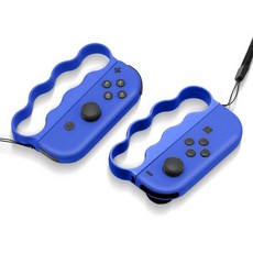 닌텐도 스위치 컨트롤러 그립 호환 조이스틱 피트니스 복싱 스위치용 스포츠 및 게임과 호환되는 액세서리 2팩-블랙, Blue