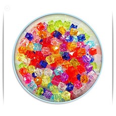 모양비즈 믹스컬러 만들기 재료 도안 비즈놀이 1개입