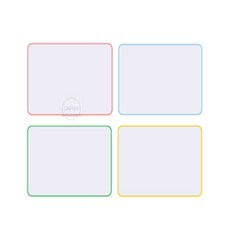 다팜 A4 양면 화이트보드 칼라 카페, 빨강