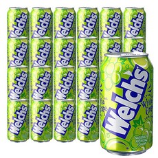 농심 웰치스 백포도 355ml 총24캔 탄산음료, 24개