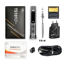 기존 TS101 납땜 인두 조정 가능한 온도 디지털 솔더 스테이션 90W PD 충전기 미니 USB, 02 EU Plug, 12 TS-K
