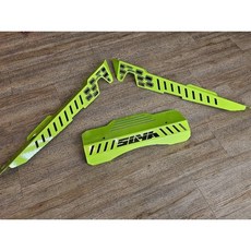 SUYA SUBARU WRX/Wagon VB/VN 排風翅 引擎室裝飾保護罩, 1個, 螢光黃,Pulley蓋