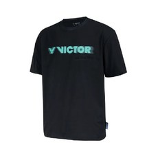 VICTOR T-50005TTY 戴資穎專屬針織 T-Shirt 中性款, 1個, T-50005TTY C 黑,L