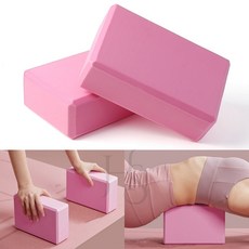 요가블록 2p세트 핑크 자세 유산소 필라테스