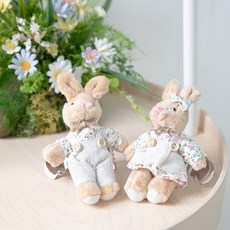 토끼인형 귀여운 커튼 집게 타이백 피크닉토끼 14cm 2컬러 인테리어 실내 장식 소품 고정 홀더 선물 꾸미기, 여자, 1개