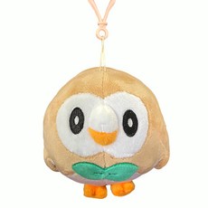 포켓몬스터 써드 나몰빼미 가방고리 인형 13cm 포켓몬 캐릭터 봉제 애착 인형, 1개