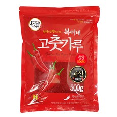복이네먹거리 국산 청양고추가루 (김치 찜용), 500g, 1개