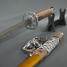 (비젼) YK 107 일본도 군사 무사 가검 도검 진가검 중량가검 사무라이 강철가검 카타나 검도 목검, 1개