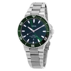 오리스 아퀴스 날짜 오토매틱 그린 다이얼 남성용 시계 01 733 7789 4157-07 8 23 04PEB 956406