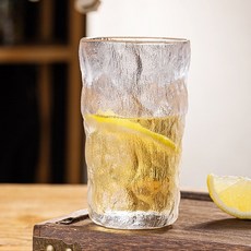 日日好事 冰川紋玻璃杯, 1個, 高款-透明色(350ml)