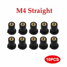 10개 M4 M5 M6 고무 너트 블라인드 패스너 윈드스크린 윈드실드 페어링 카울 나사 볼트 오토바이 액세서리