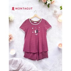 MONTAGUT夢特嬌 台灣製92%高棉質貓咪印花褲裝睡衣 褲裝居家服/套裝居家服