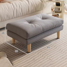 발받침대 사무실발판 다리받침대 원목페달 발패드 쿠션 발받침대, J. 업그레이드더 편안하게 라이트 그레이