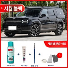 자동차 차량용 스크래치 광택 자동차케어 키트 흠집 코팅 현대 DIY 싼타페 우레탄 제품 보수용 페인트, 11.던문블랙 (무료 퍼티+도구)
