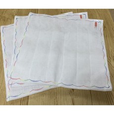 霏霓莫屬 台灣製CHENCO 30x30cm 8層木質纖維繡花洗碗布 大尺寸吸水抹布, 1個, 3條/1組