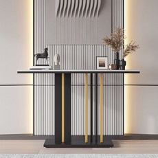 럭셔리 현관 테이블 복도장 콘솔 콘솔 사이드테이블 현관콘솔(상세페이지 동영상 설치 참고), 백금