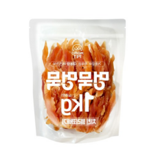 멍묵멍묵 사사미 대용량 육포 1kg 치킨젤리꽈배기, 1개