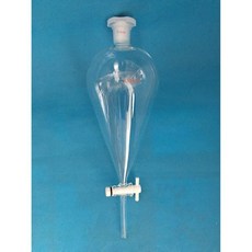 유리 분리 깔때기 PTFE 스톱콕 포함 1000ml
