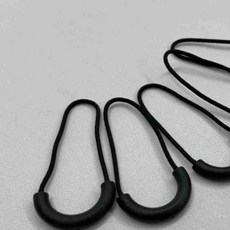 U형 지퍼손잡이 지퍼풀러 블랙 5P 지퍼손잡이끈