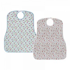 어르신 턱받이 환자용 턱받이 병원 입원실 간병용 방수 턱받이, 1개, 그레이핑크